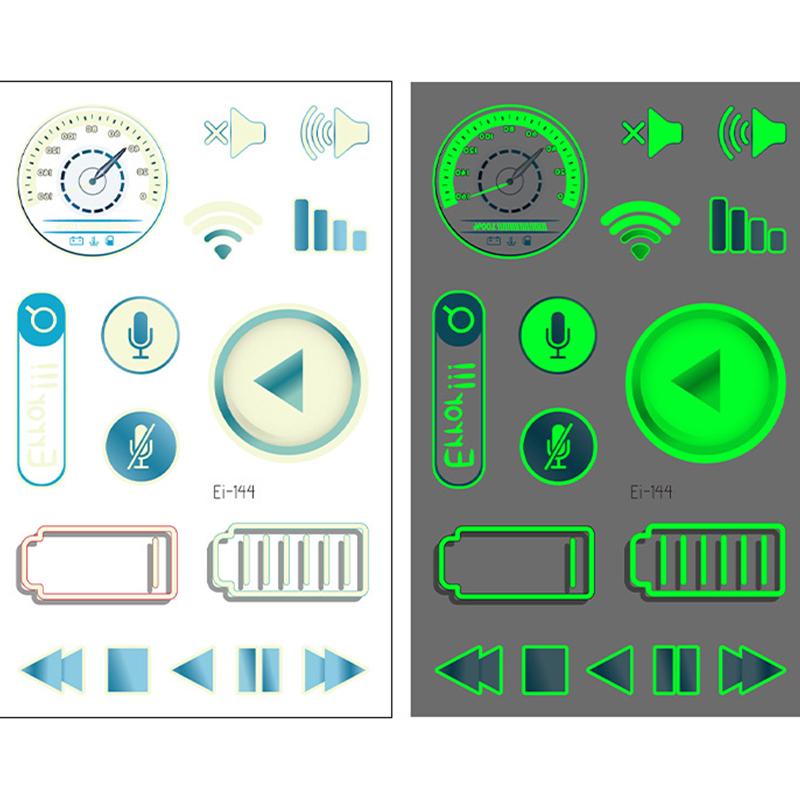 

[Боди-арт татуировка] Детская мультяшная светящаяся наклейка Водонепроницаемые детские мультяшные светящиеся часы-тату-наклейки 120*75 мм Ei144