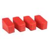 2025 Trend 4Pcs Step Ladder Feet Covers Versatile Ladder Leg Covers Non-Skid Ladder Pads Rubber Foot Pad Insulating Foot Sleeve