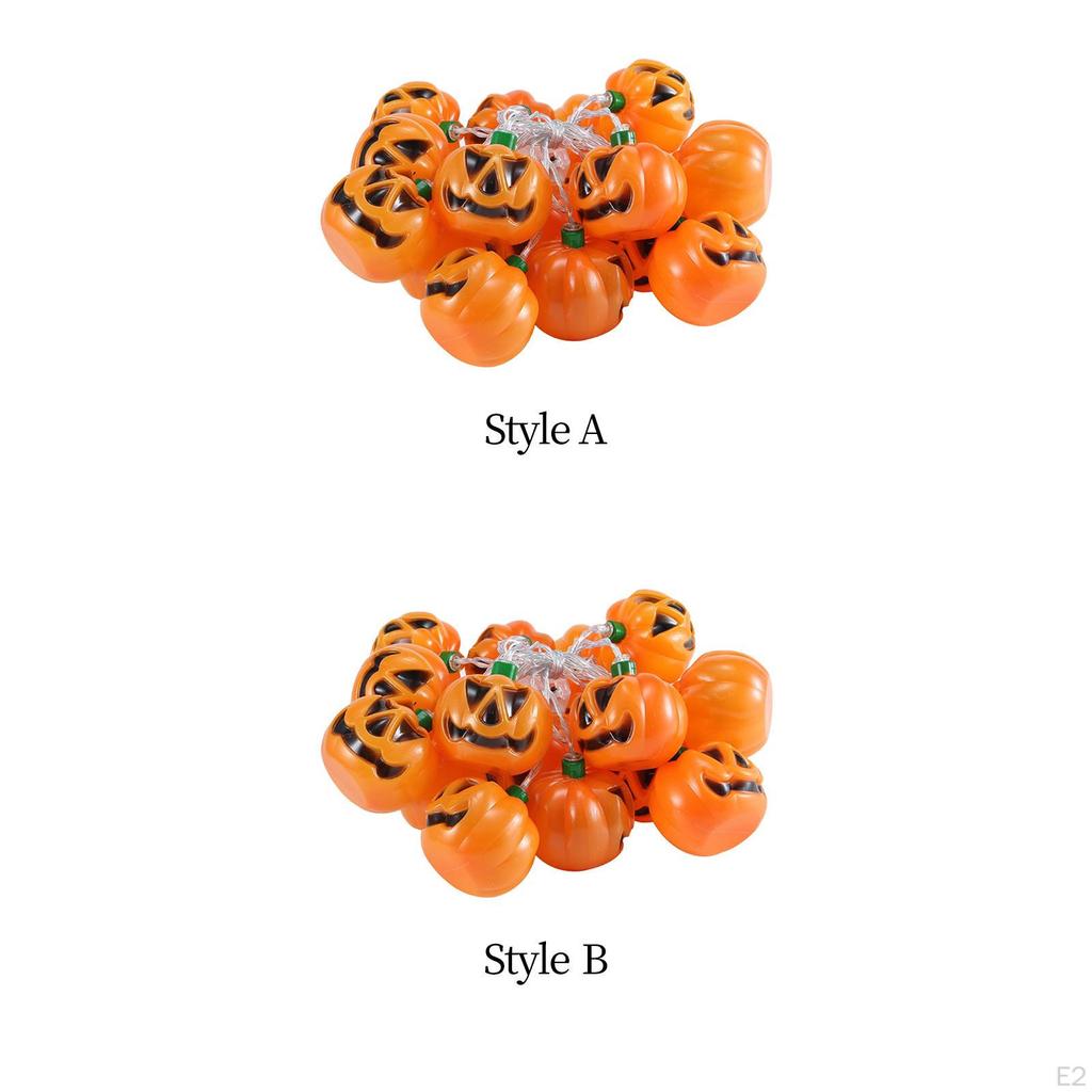 LED Pumpkin Lights Hanging Holiday Waterproof Orange Halloween for Party