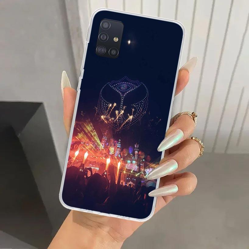 Music Festival Tomorrowlands Phone Case for Samsung Galaxy A52 A32 A22 A12 A02S A50S A30S A10S Note 20 Ultra 10 Plus S10 A31 A20