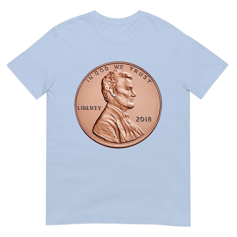 Penny Lincoln Usa Coin 1 Cent America United States Tshirt S