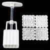 Kitchen Creativity Accessories 50g Stamps Square Flower Moon Cake Mold Mould Pastry Moon Cake Hand Tool Cake Decorating Tool