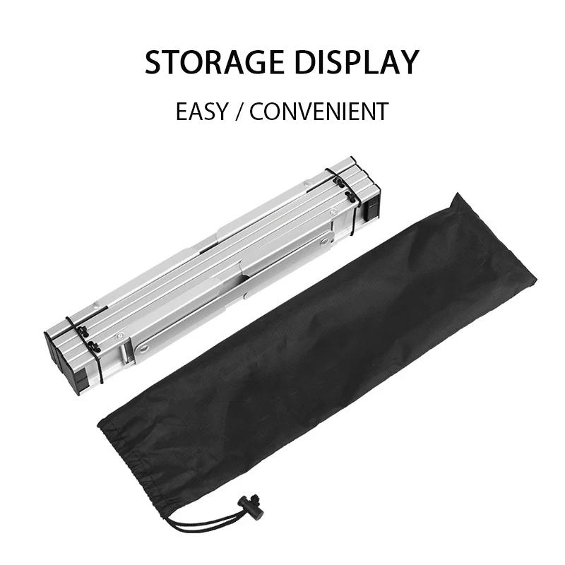 Mini Camping Table Ultralight Portable Aluminum Alloy Outdoor Table Roll-Up Folding Table for Backpacking Picnic BBQ