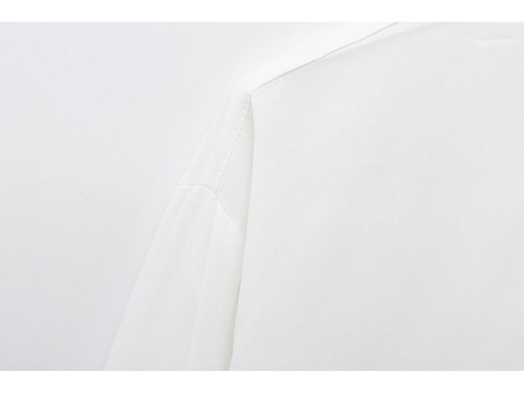 Spring 2025 Women's European & American Style Striped Poplin Shirt - Fashionable, Simple, Versatile