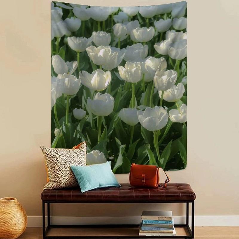 

Tulip Flowers Wall Decor Tapestry Home Living Room Tapestry 74x94cm(29x37in)