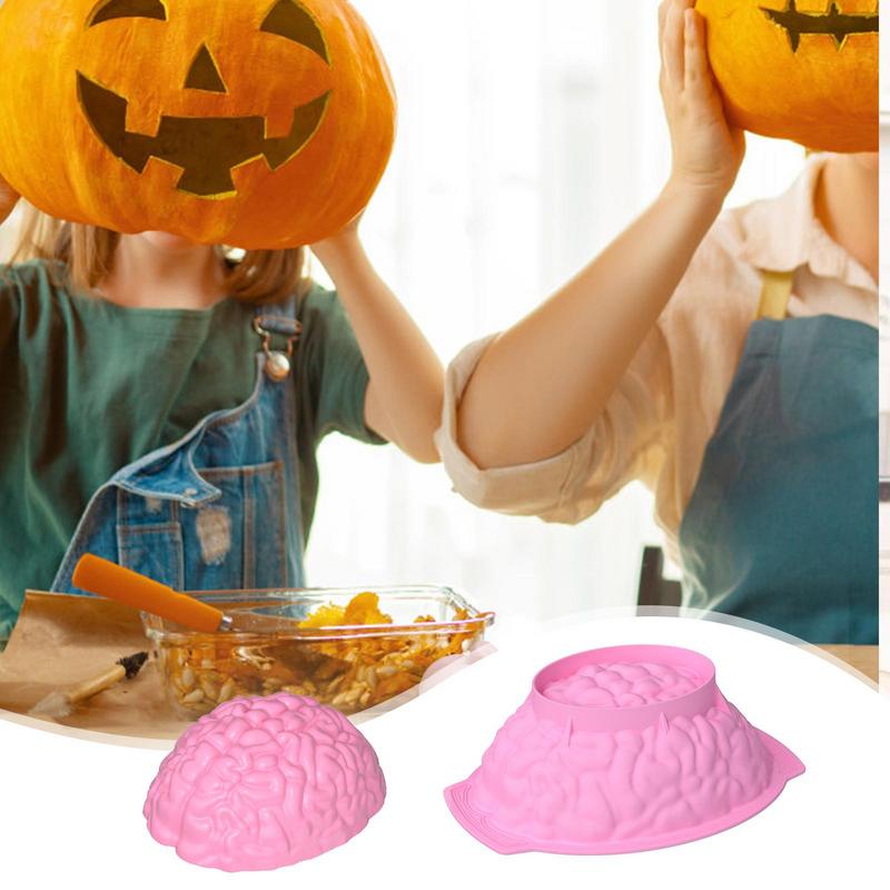 3D Totenkopf Backform für Halloween Totenkopf Kuchenform Lebensmittelqualität Silikon Backform DIY Schokoladenform Küchenhelfer