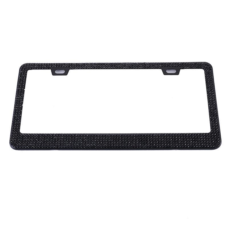 1 szt. Ramka na tablicę rejestracyjną samochodu Błyszcząca kryształowa ramka na tablicę rejestracyjną Amerykańska ramka na tablicę rejestracyjną Ramka na tablicę rejestracyjną ze stali nierdzewnej Akcesoria samochodowe