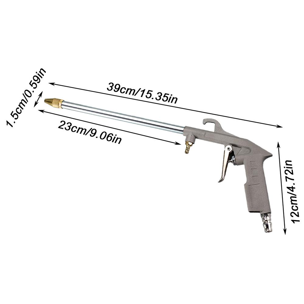 

Воздушный распылитель высокого давления для продувки воздухом и водой, многофункциональный воздуходув для салона автомобиля, экстерьера, домашнего хозяйства серый