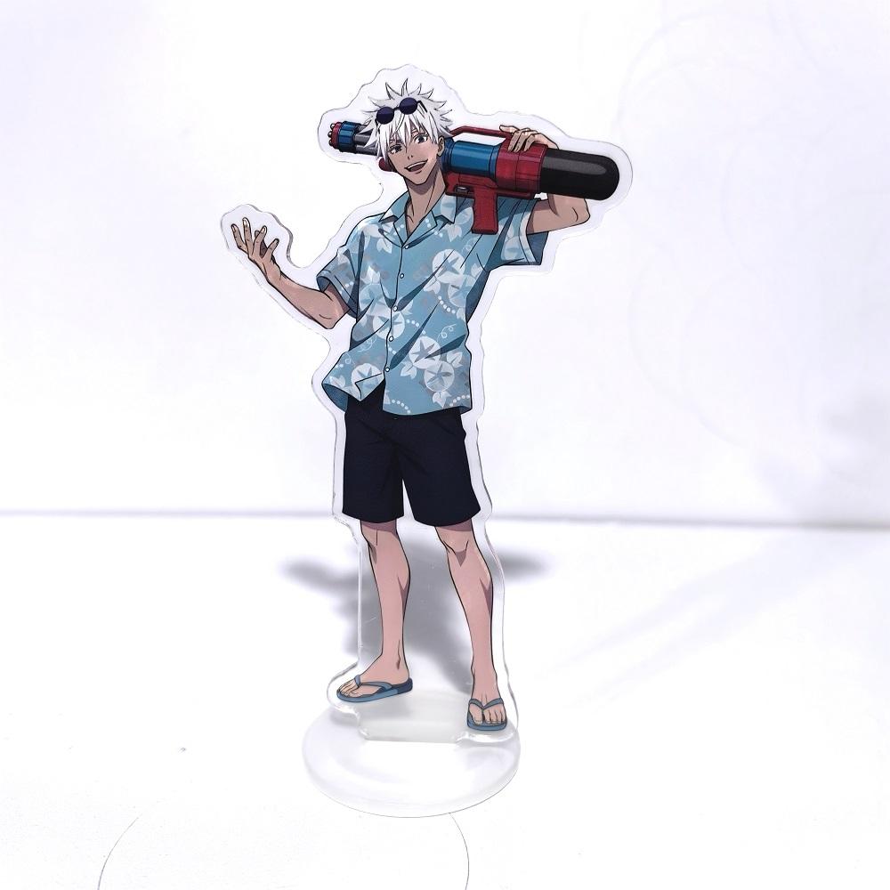 Jujutsu Kaisen Hot Anime Figures Satoru Gojo Acrylic Stands Geto Suguru Character Model Plate Holder Cake Topper Birthday Props