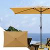 Replacement Umbrella Canopy 6.6X10 Ft Square Outdoor Shade Canopy Cover UV Protection Shade Waterproof Parasol Top Cover