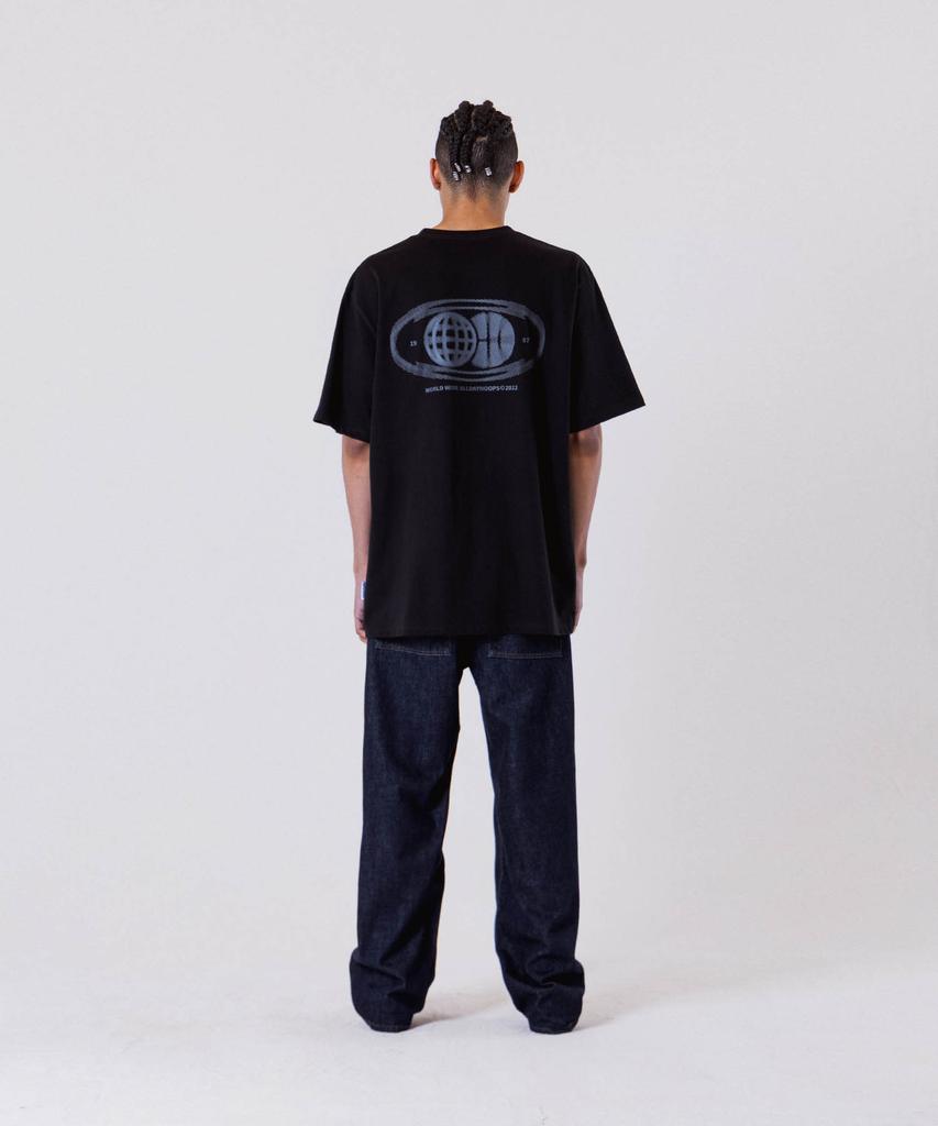 ALL DAY HOOPS Adh Worldwide Oversized Short Sleeve T-Shirt Black