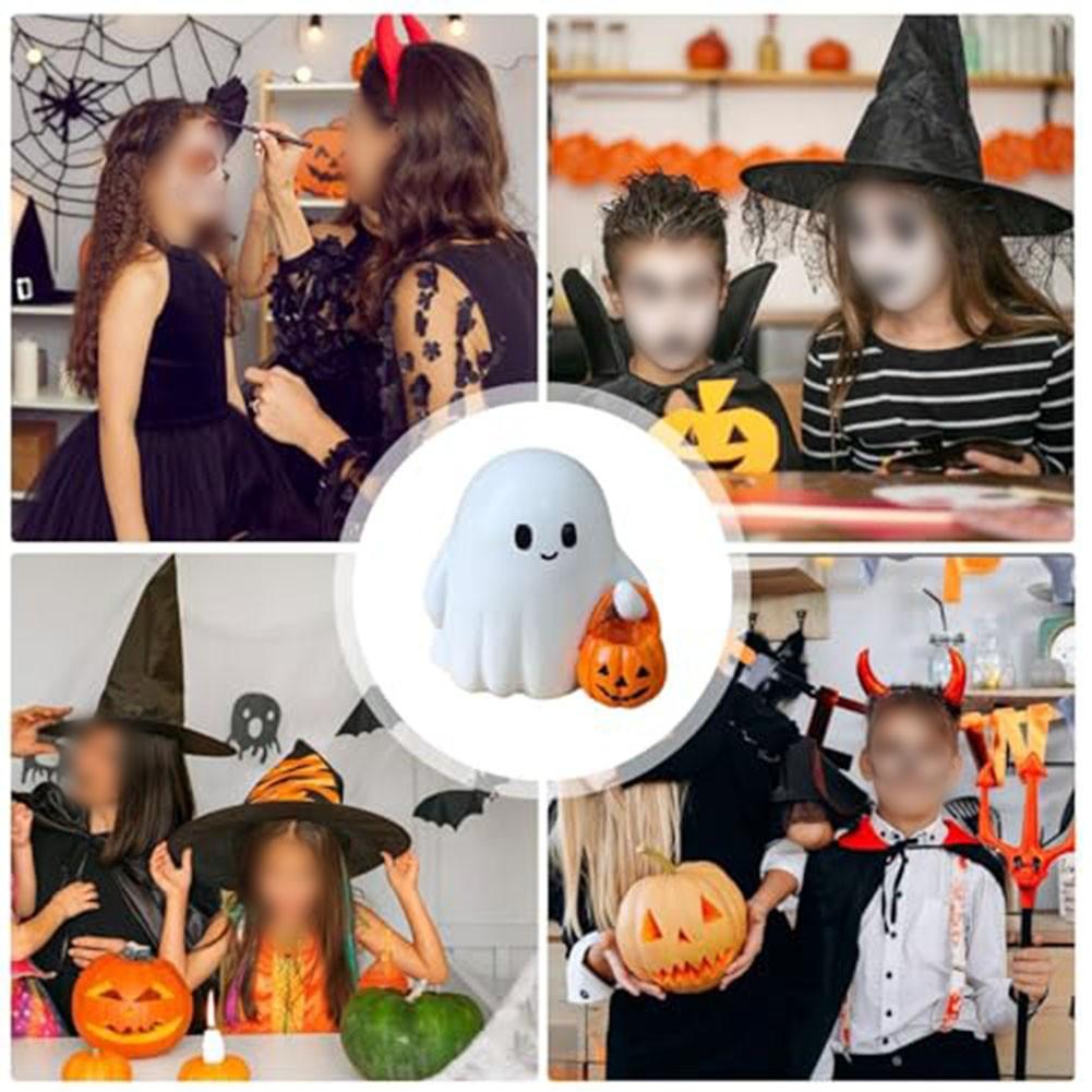 Charming Design Halloween Specter Figurine Pumpkin Decor Cute Specter