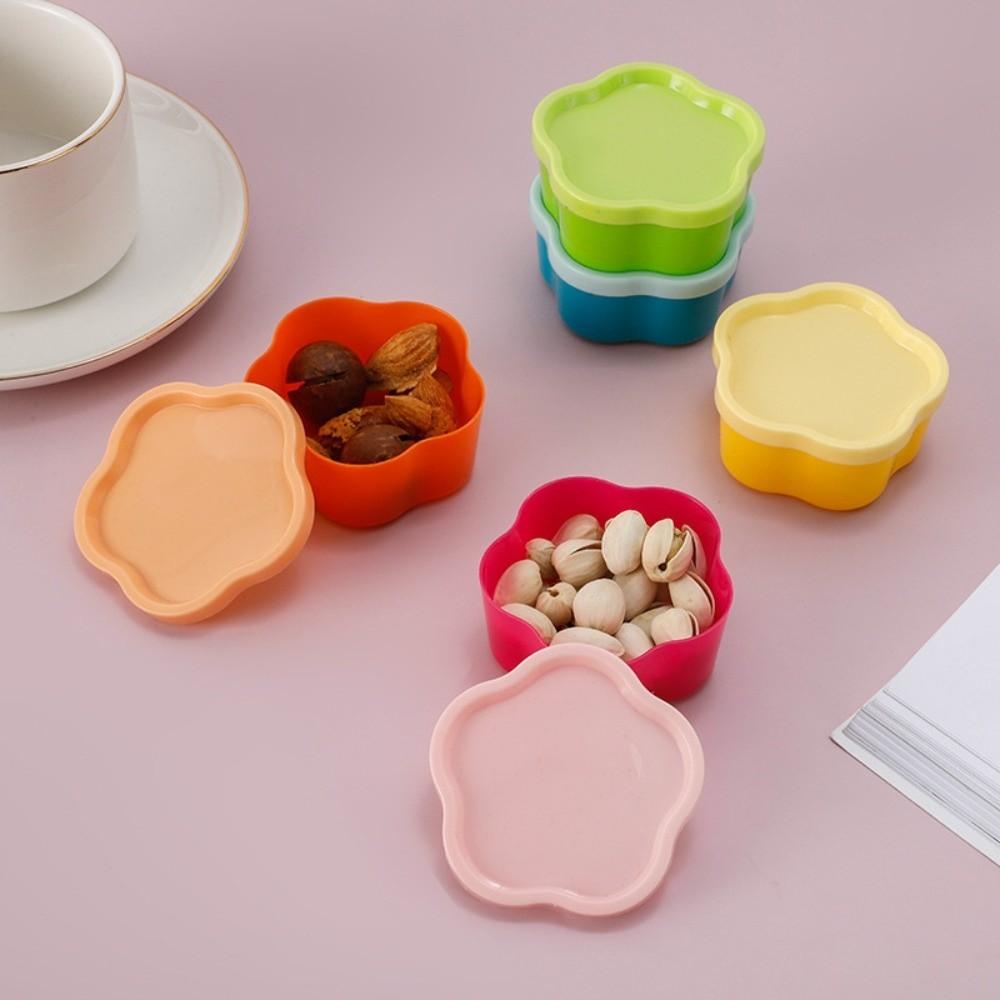 5PcsSet New Mini Lunch Box Heart-shaped Plastic Squeeze Bottle Reusable with Lids Condiment Bottle Kitchen Storage 990₽