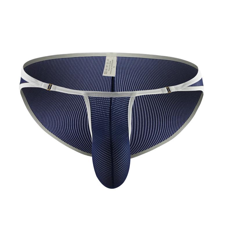 Men's Sexy Mesh Briefs with Metal Buckle - Comfortable & Breathable