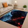 Game God of War Kratos Cartoon Gamer Living Room Non-Slip Area Rug Soft Carpet for Bedroom Playroom Sofa,Easy Clean Home Doormat