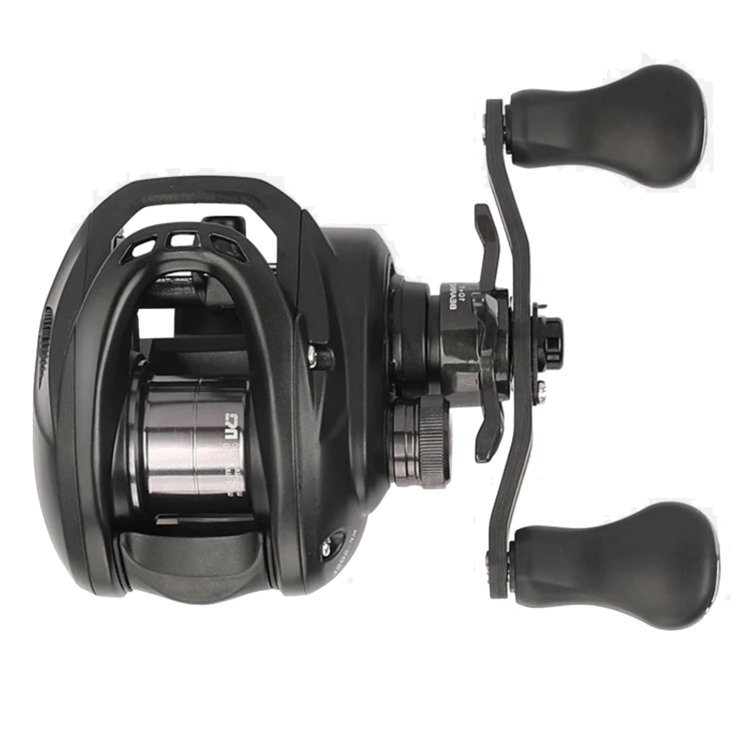 

TSURINOYA Dark Wolf PRO Carbon Frame BFS Reel 30mm Small Diameter Gear Ratio Right - Ultra-lightweight 4.6g, Spool, 7.1 (Black, 7.1, Handle) чёрный