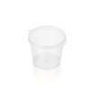 25Pcs Disposable Hinged Lids Plastic Palette Sauce Cup Food Containers Pigment Paint Box