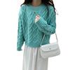 Thick Wool Twist Knitted Sweater Pullover Autumn and Winter Small Bottom Knitted Sweater Women