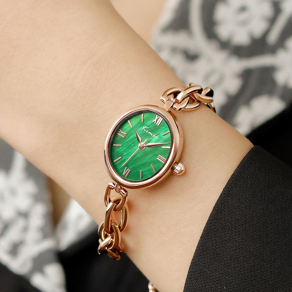 Women's Watch Fashion Simple Temperament Retro Oval Student Ins Style Bracelet Watch for Women