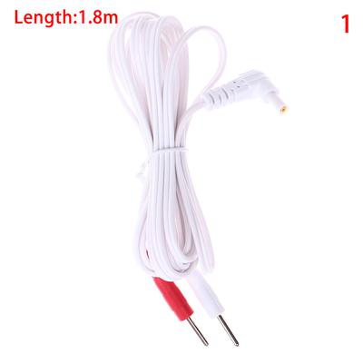 1.5/1.8M Replacement Jack DC Head Electrode TENS Unit Lead Wires Connector Cables for Tens Massager Connection Cable Mass