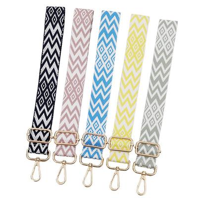 Colorful Jacquard Diamond Adjustable Shoulder Strap for Women's Bag - Backpack, Crossbody, Single Shoulder, or Hip Strap Replacement