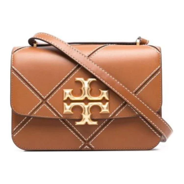 

Tory Burch Tb Eleanor 22 Spring Summer Glossy Diamond Quilted Double T Metal Large Logo Flap Leather Shoulder Crossbody Bag Large Women Bags 88227-902 Basic Set (Bag+Dust Bag)