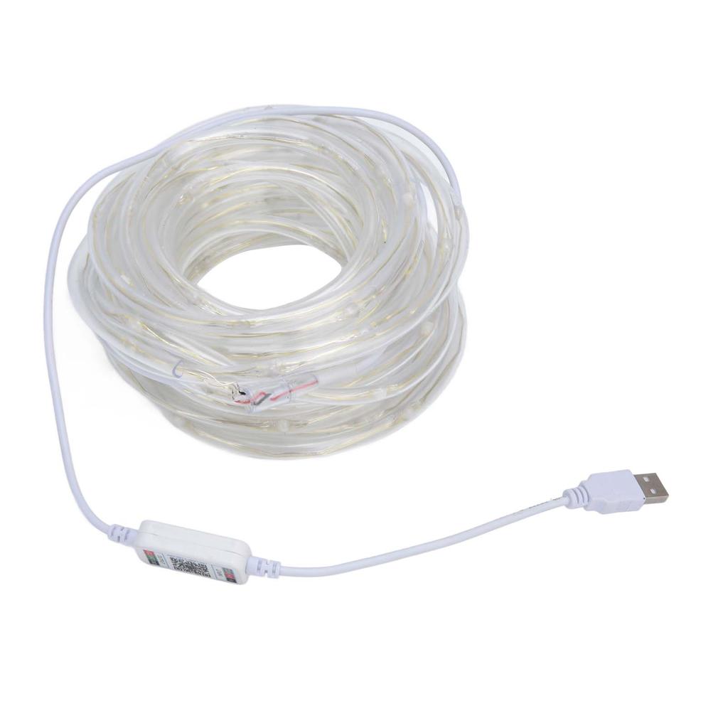 RGBW 100LED Rope Lights USB Powered Music Sync String Light APP Bluetooth Control IP45 Waterproof