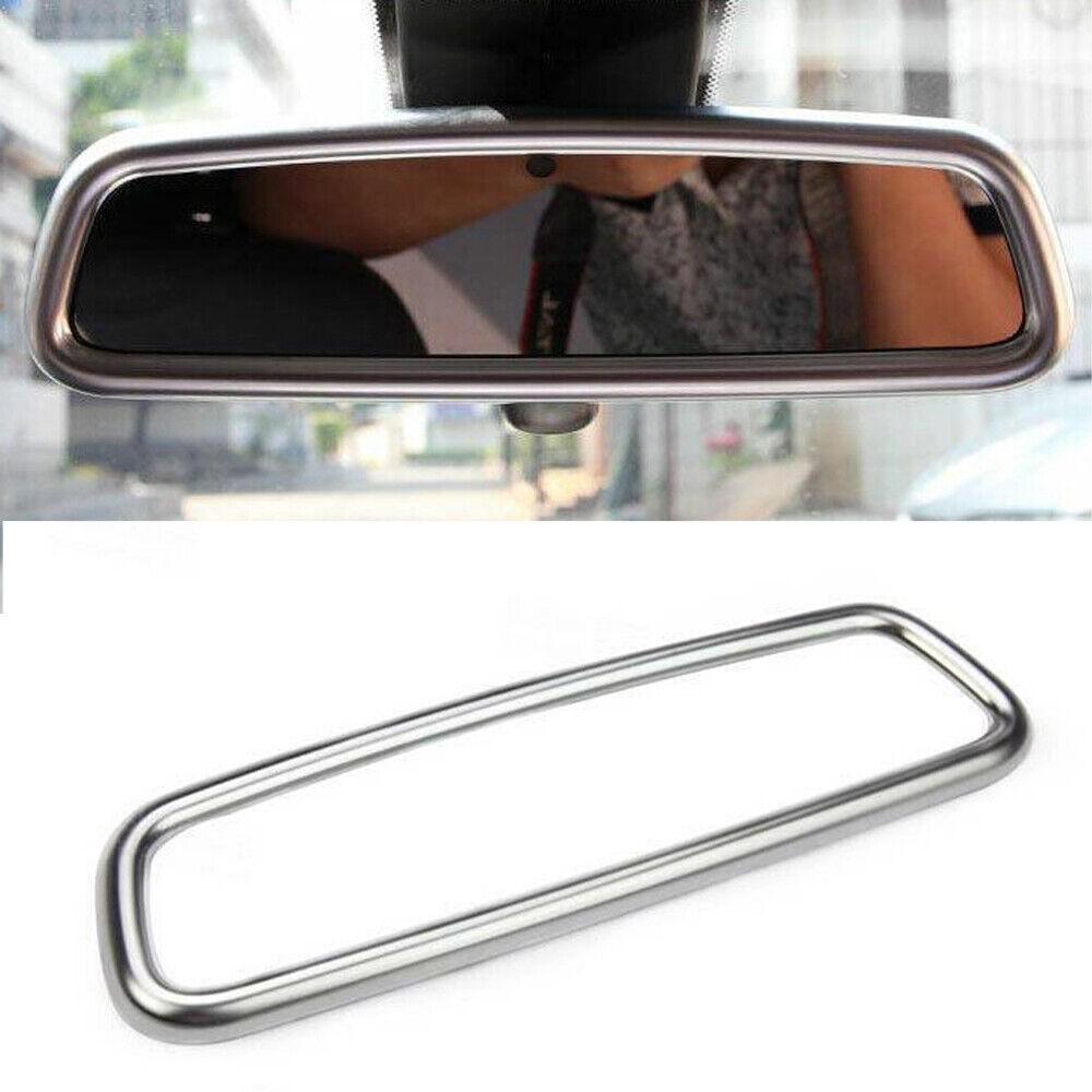 For BMW 3 4 Series 2013-2019 Matte Silver Interior Console Rearview Mirror Panel