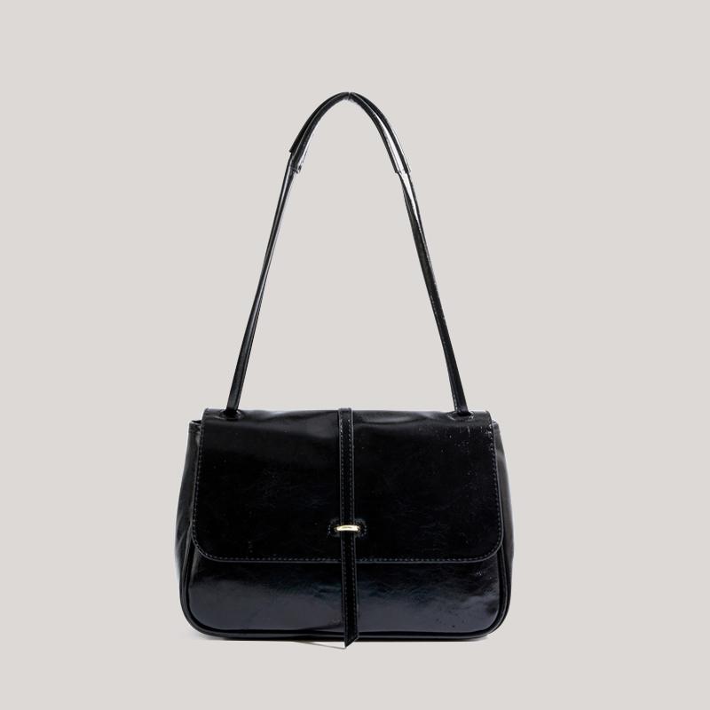 

Модный тренд Женская одноплечевая сумка Однотонная простая универсальная женская сумка-подмышка Винтажная классическая сумка из текстурированной ПУ кожи