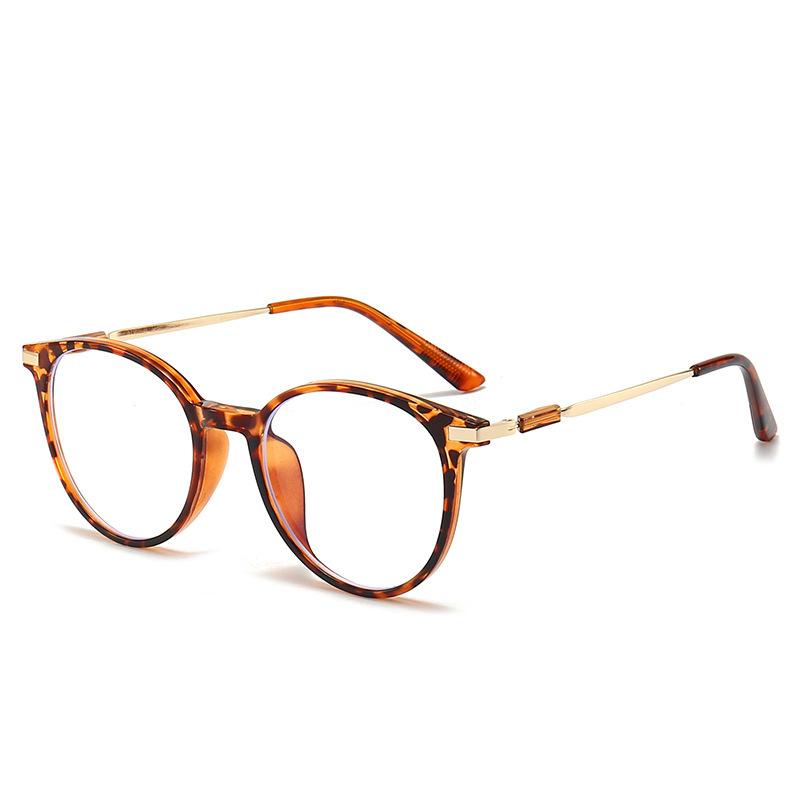 Myopia glasses, men's and women's anti-blue light plain frames, student glasses, high-degree glasses frames