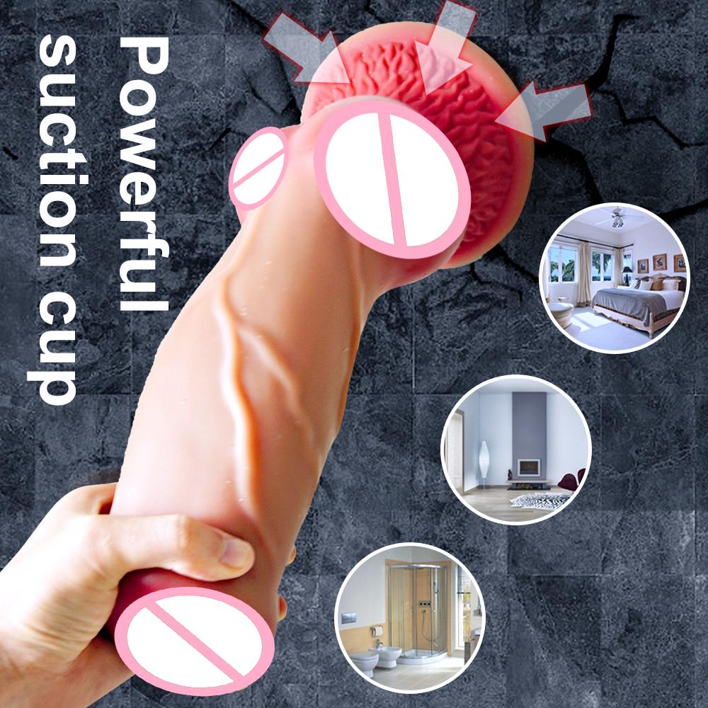 Huge Real Silicone Animal Dildo Sex Toys Knot Dog Penis Anal Plug for Women Men Suction Cup Female Masturbator Adults