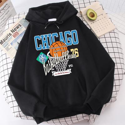 Drużyna koszykówki Chicago bluzy z nadrukiem dla mężczyzn nowość ciepła bluza wspaniała polarowa odzież sportowa sportowa modna bluza z kapturem