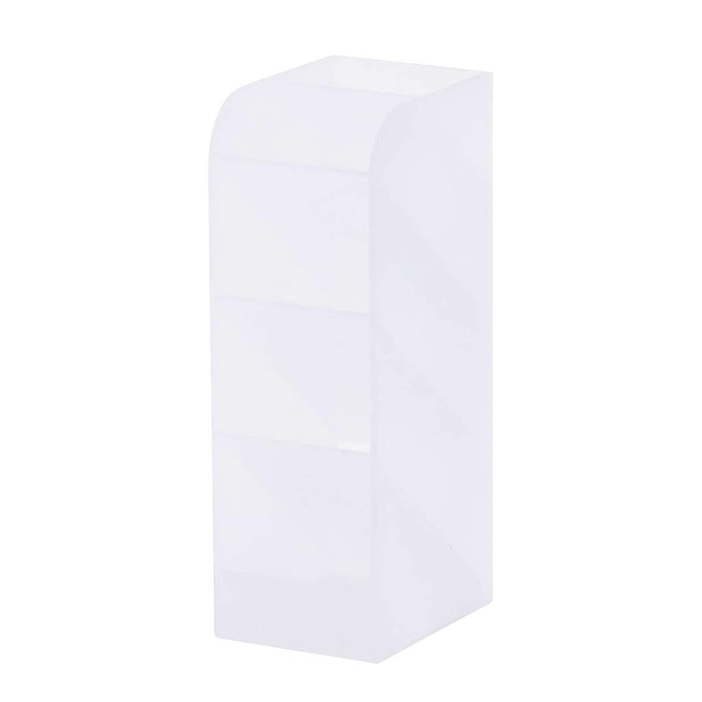 Creative Multi-functional Plastic Compartment Slanting Desk Organizer Pen Holder