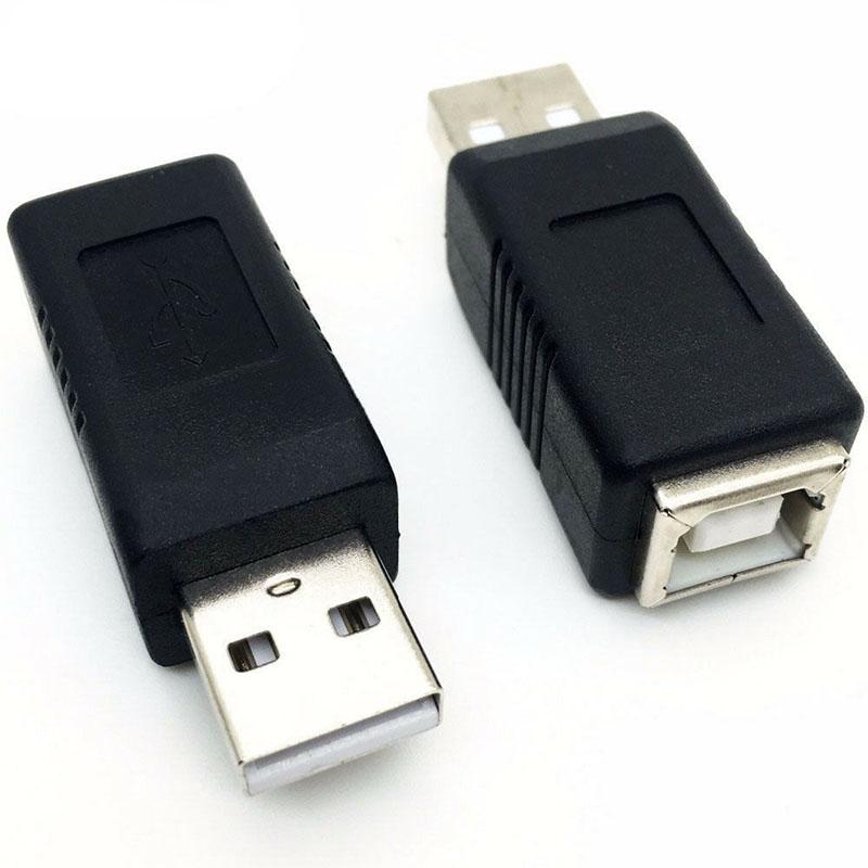 USB 2.0 Typ A Buchse auf Typ B Stecker Drucker Scanner Adapter Konverter Anschluss