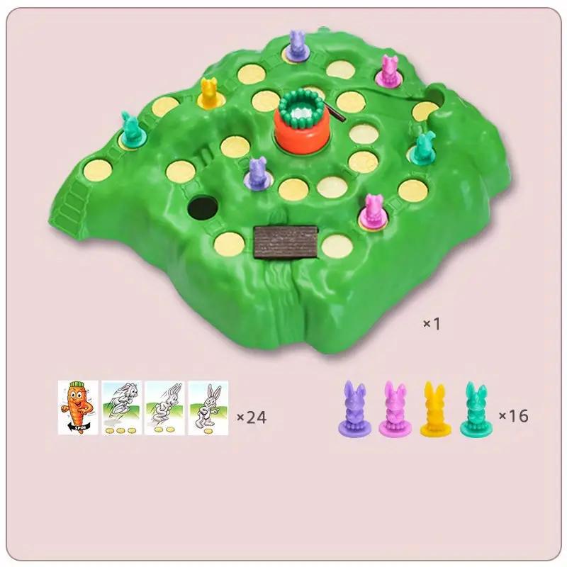 

Игра-ловушка для кролика Игрушка Кролик Гонки по пересеченной местности Вращающаяся репка Падение Настольная игра Игрушка Раннее образование Дети Настольные семейные игры
