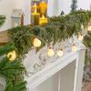 270cm Christmas Garlands Artificial Pine Greenery Garland Waterproof Xmas Decorations For Indoor Wedding Party Supplies