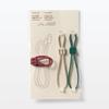 Japanese MUJI Multi-Color Locking Rubber Bands Set
