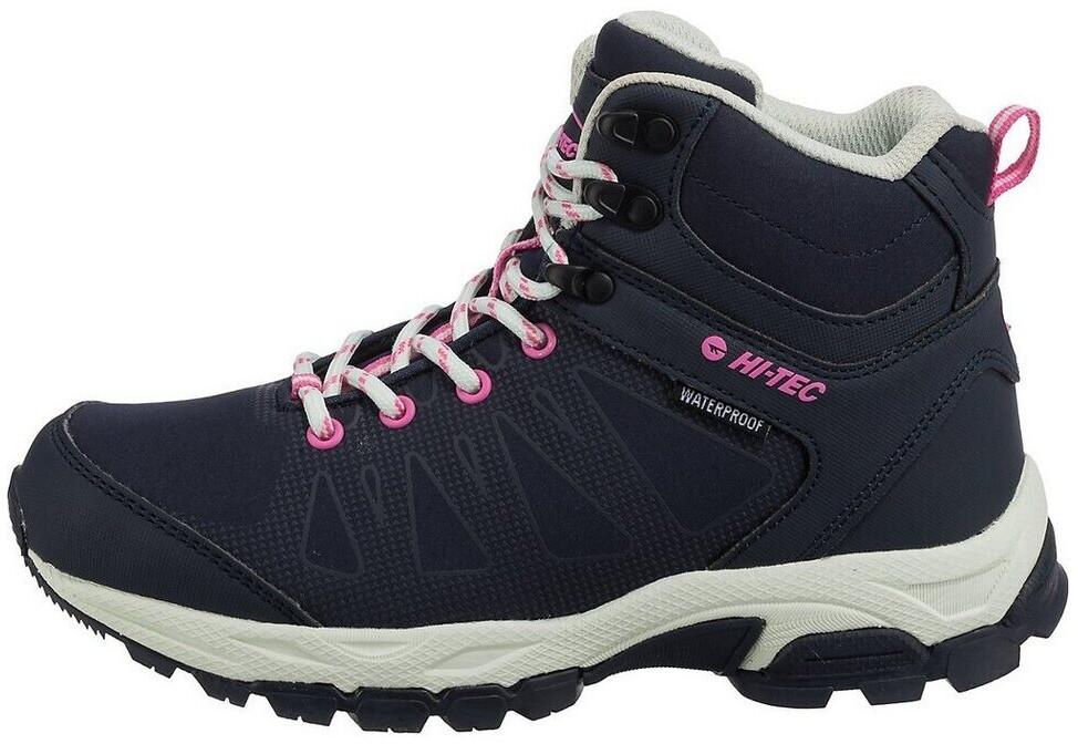 Hi-Tec Raven Mid WP Woman Trekking Shoes Marine Blue Pink