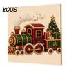Creative Christmas Gifts for Adults Faux Pearl Art Kit, 20x20cm Xmas Painting DIY Wall Decor Making Kit Sparkling 3D Diamond Craft Adults, Festive