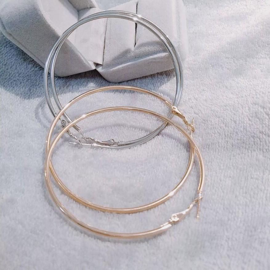 Trendy Large Gold & Silver Hoop Earrings for Women – Bold, Elegant Design
