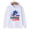 Sonic Lightning Dynamic Printed Kids' Hoodie, Let Children Wear Energetic Game-Inspired Playful Fashion Sense