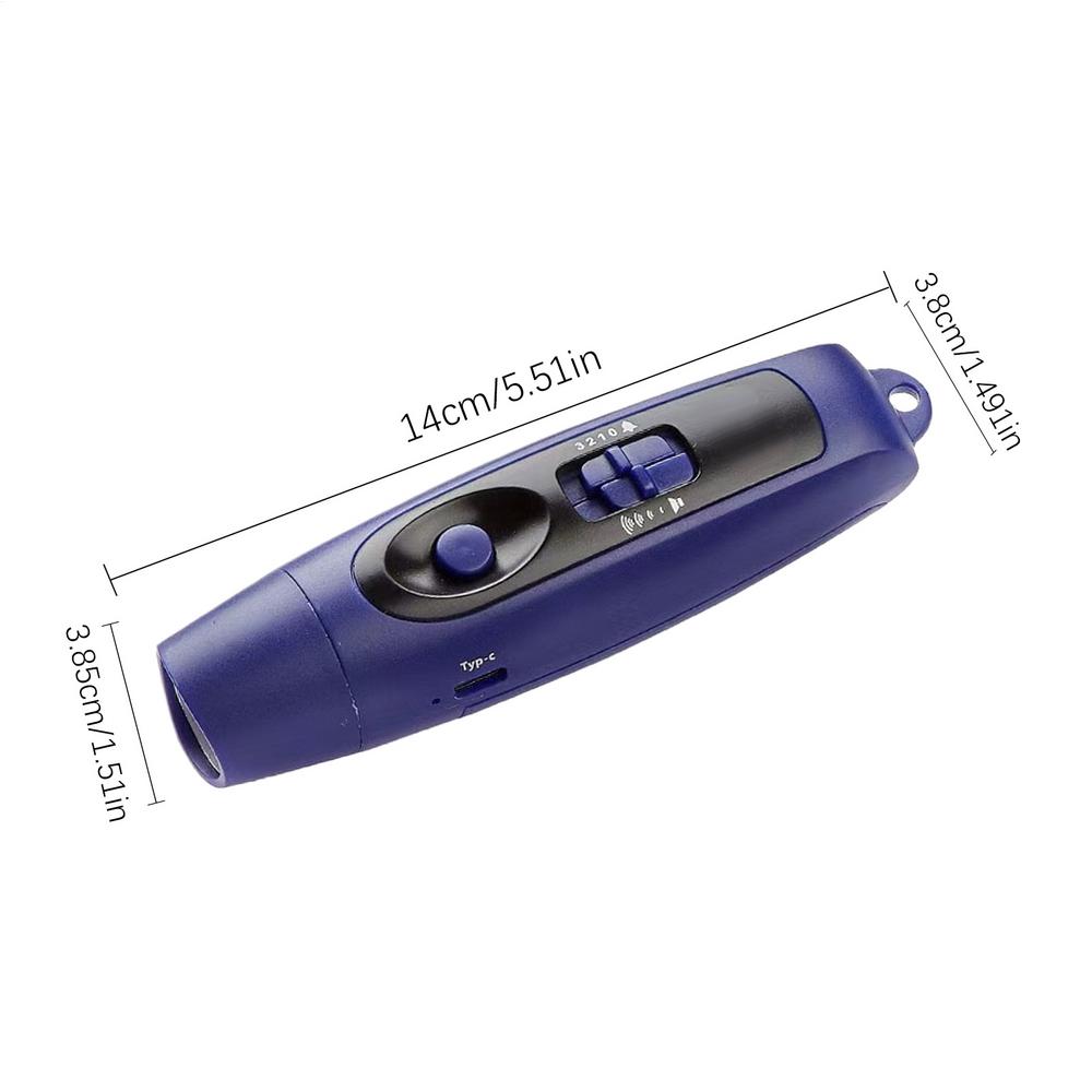 Electric Whistle USB Whistling Gadget Handheld Adjustable 3 Different Loud Multi-Purpose Whistling Gadget Football Training