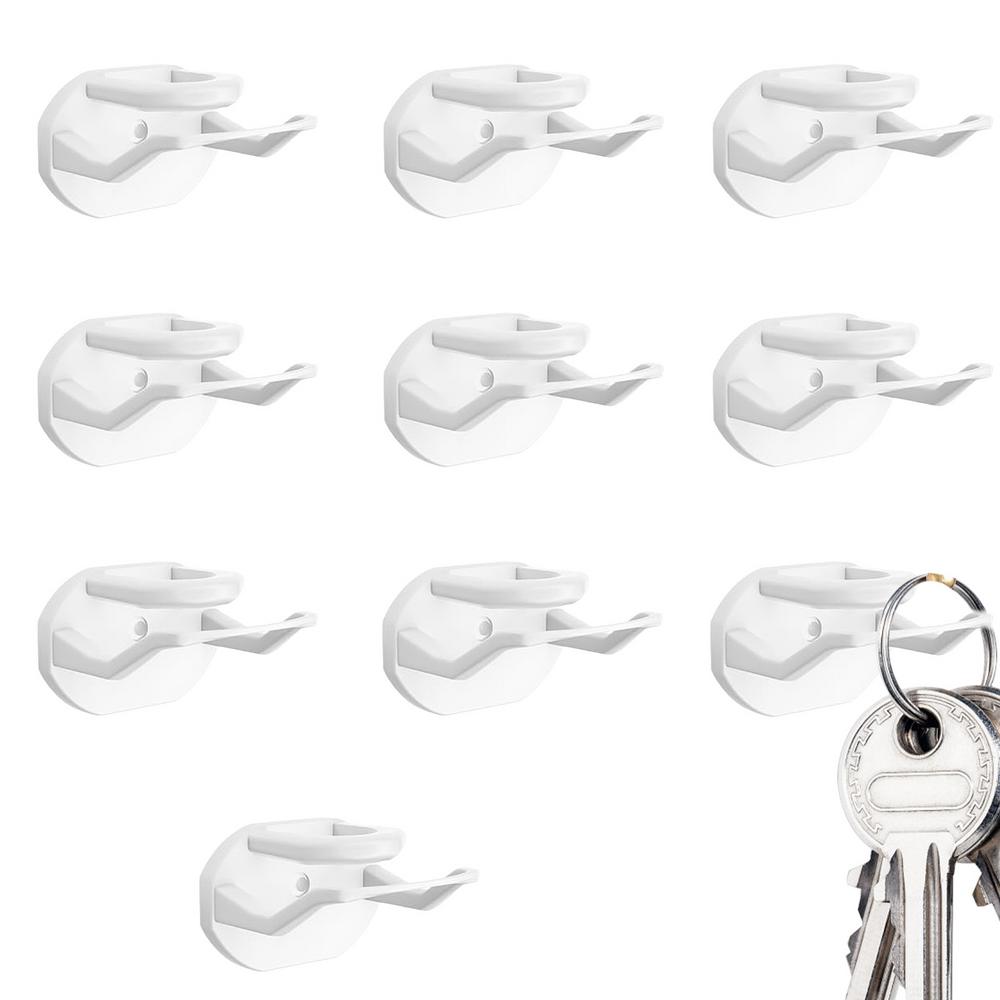 

Wall Hat Hooks 10PCS Adhesive Hat Wall Hanger Multi-Purpose Hat Organizer Minimalist Hat Holder For Wall Door Closet Bedroom белый