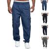 Herren Multi-Pocket Weitbeinige Arbeits-/Outdoor-/Fitnesshosen