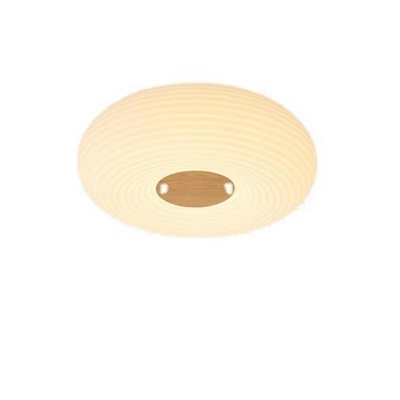 Modern Japanese Wood Grain Bedroom Ceiling Lamp