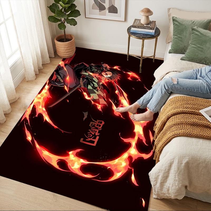 Demon Slayer Living Room Nonslip Area Rug Soft Carpet For Bedroom Game Playroom Sofa Office Home Decor Doormat Christmas Gift C9291698