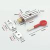 Invisible Mortise Door Lock Pipe Well Lock Fire Door Escape Aisle Lock Copper Lock Tongue Furniture Hardware Accessories