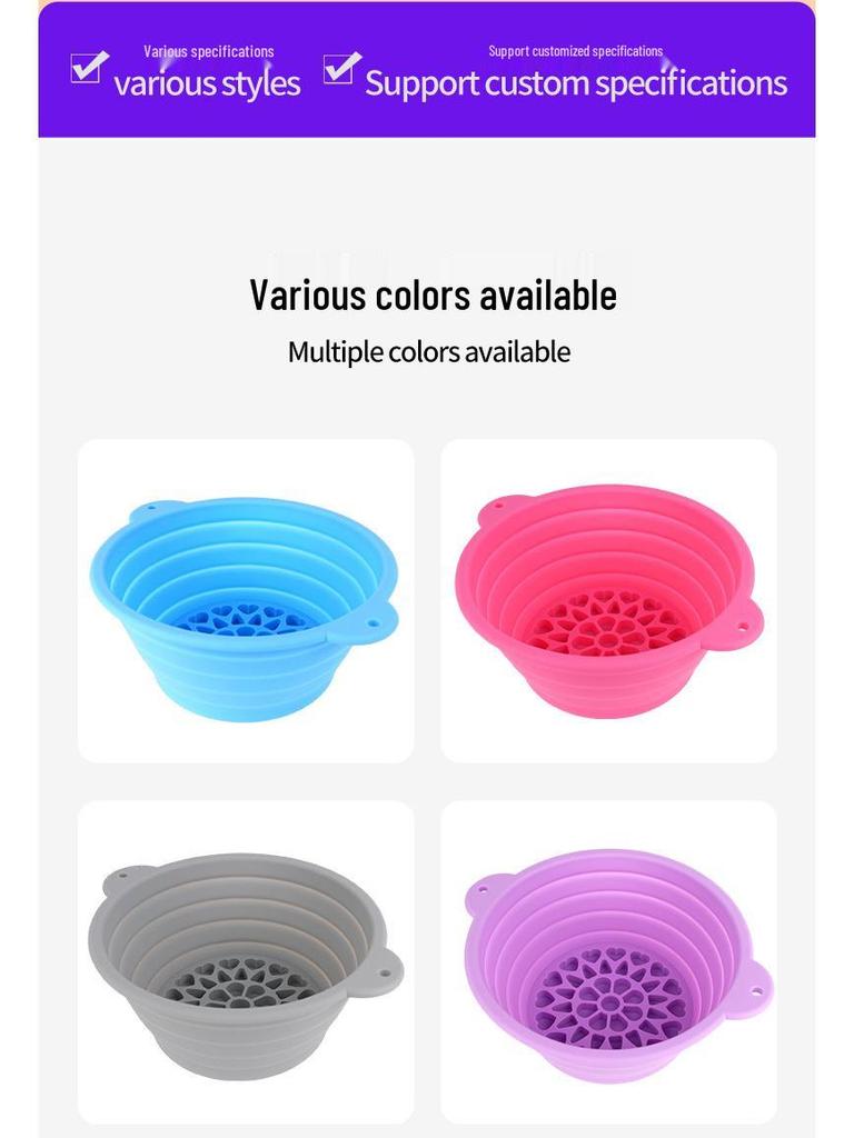 Foldable Silicone Pet Food and Water Bowl for Dogs