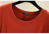 Women's Loose Modal Cotton Long Sleeve Top - Spring/Summer Plus Size Lightweight Slimming Round Neck Solid Color Base Layer.