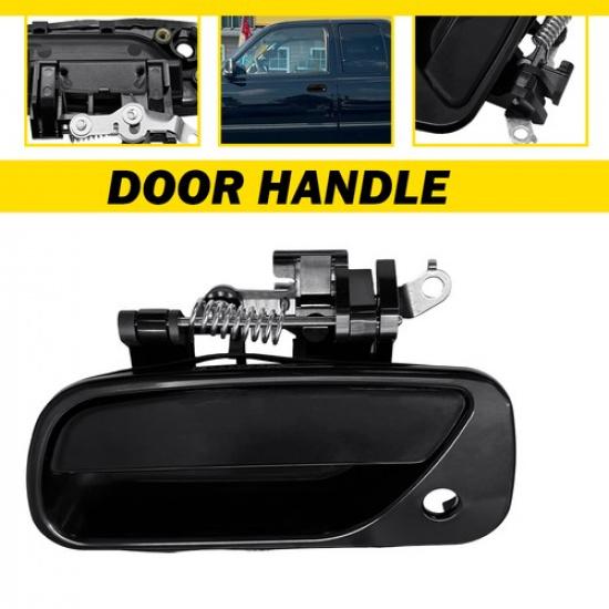 Fit 1993 Toyota One-Ton Exterior Door Handle Left Driver Side BLACK Front 1PCS
